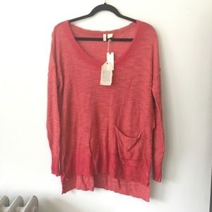 Sold. Host Pick! 🎉 ANTHROPOLOGIE coral sweater